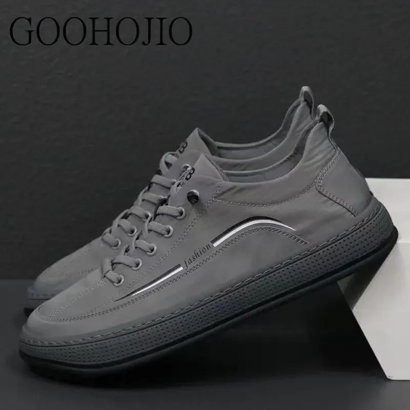 Autumn Men Casual Shoes Spring Men Sneakers Light Shoes Men Vulcanize Shoes All-match Shoes Male Flats Lace-up Platform Canvas