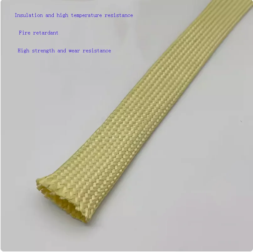 

4/6/8/10/12/16/20/25MM Aramid fiber braided mesh Rope Tube Hollow Belt Sleeve Tube 5m