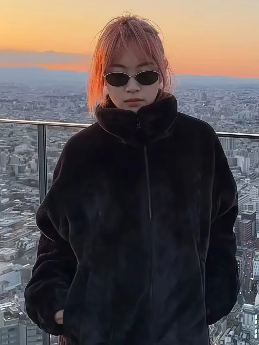 

Bla Lamb Fur Jaet, женская свободная шуба премиум-класса с кроличьим мехом, новинка 2024, зима, корейская версия, длинная молния све