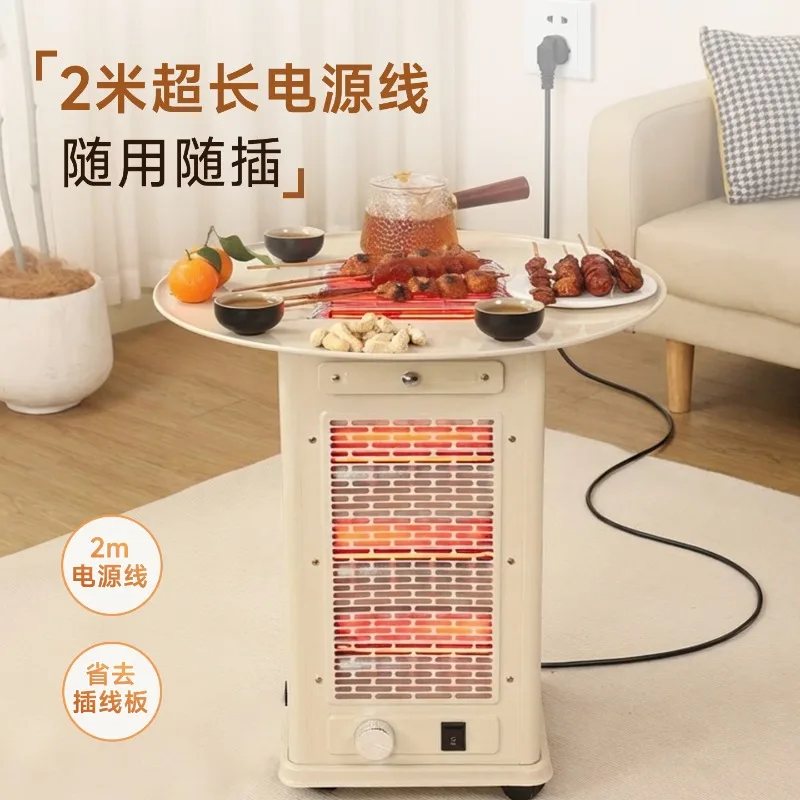 Electric Space Heater Radiant Dish Heater Energy Saving Small Portable for Home Office Winter