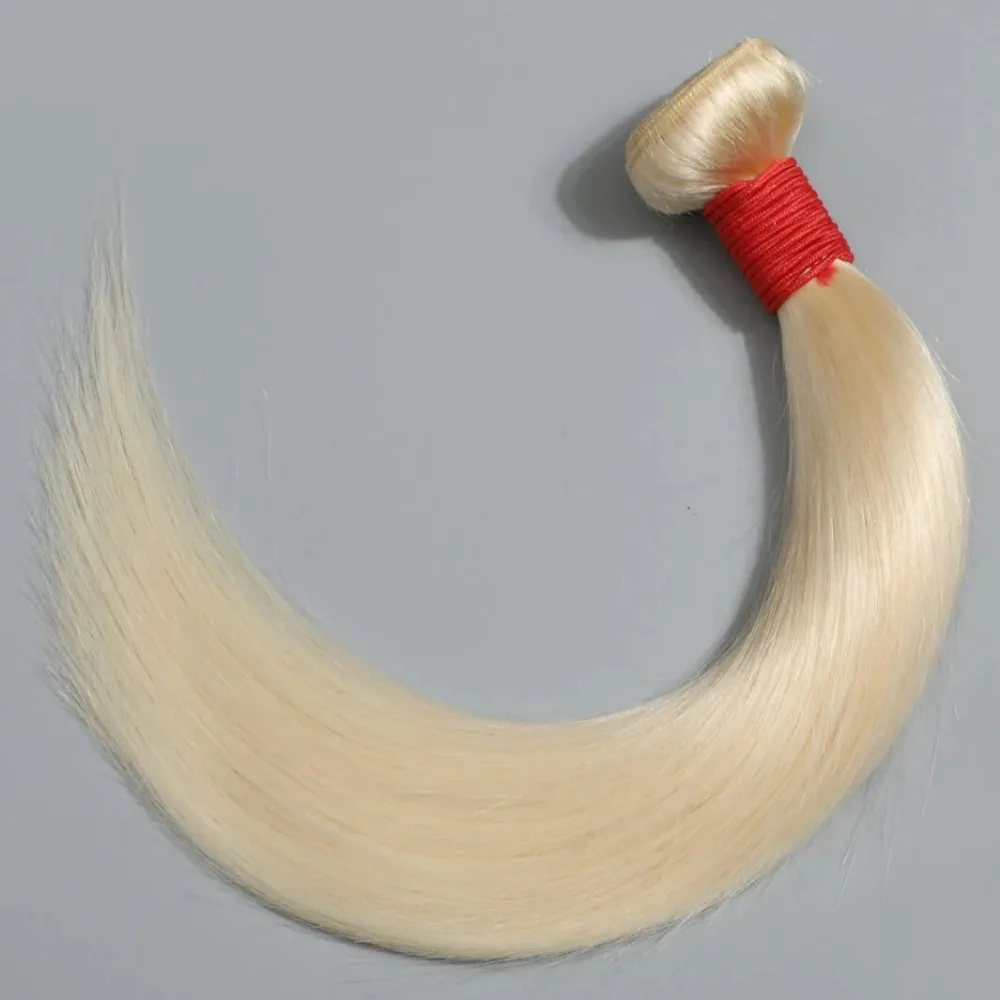 Sophia-Mèches Brésiliennes Naturelles Lisses Blond 613, Extensions de Cheveux à Double Trame, Cheveux Vierges Non Traités, 10 à 30 Pouces, 100g/Pièce