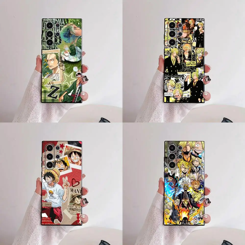 One Piece Luffy Adventure King Phone Case For Samsung S25,S24,S21,S22,S23,S30,Ultra,S20,Plus,Fe,Lite,5G Black Cover
