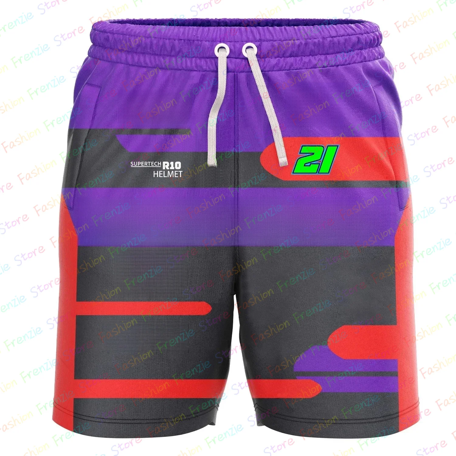 2024 New Motorcycle Street Bike Riding Casual Short Pants Men's Shorts Summer Breathable Casual Race Lovers Pramac Team Rider