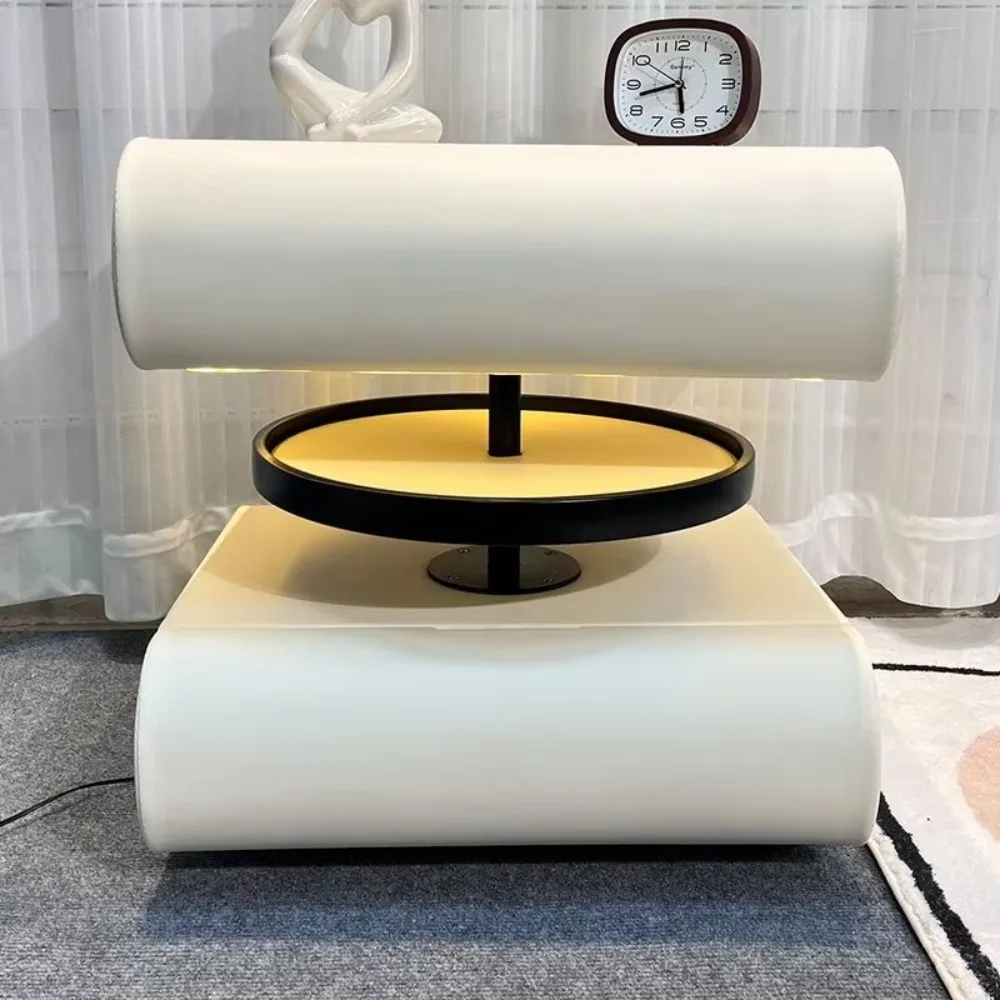 Children's Corner Nightstand Bedside Storage Cabinet With Snack Table For Bedroom Application