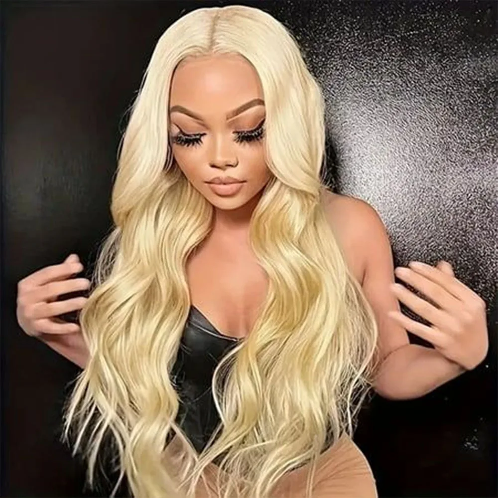 

613 HD Lace Frontal Wig 13x6 Blonde Body Wave Lace Front Wig Transparent 13x4 Lace Pre Plucked Brazilian Human Hair Wigs