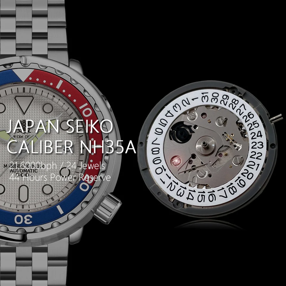 TUEDIX DESIGN Tuna Watches Men Top Brand Luxury NH35A Automatic