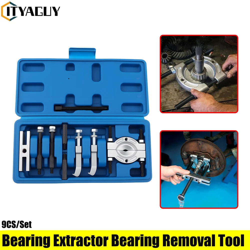 Hydraulic Bearing Puller Set - Juego de 9 piezas: extractor universal
