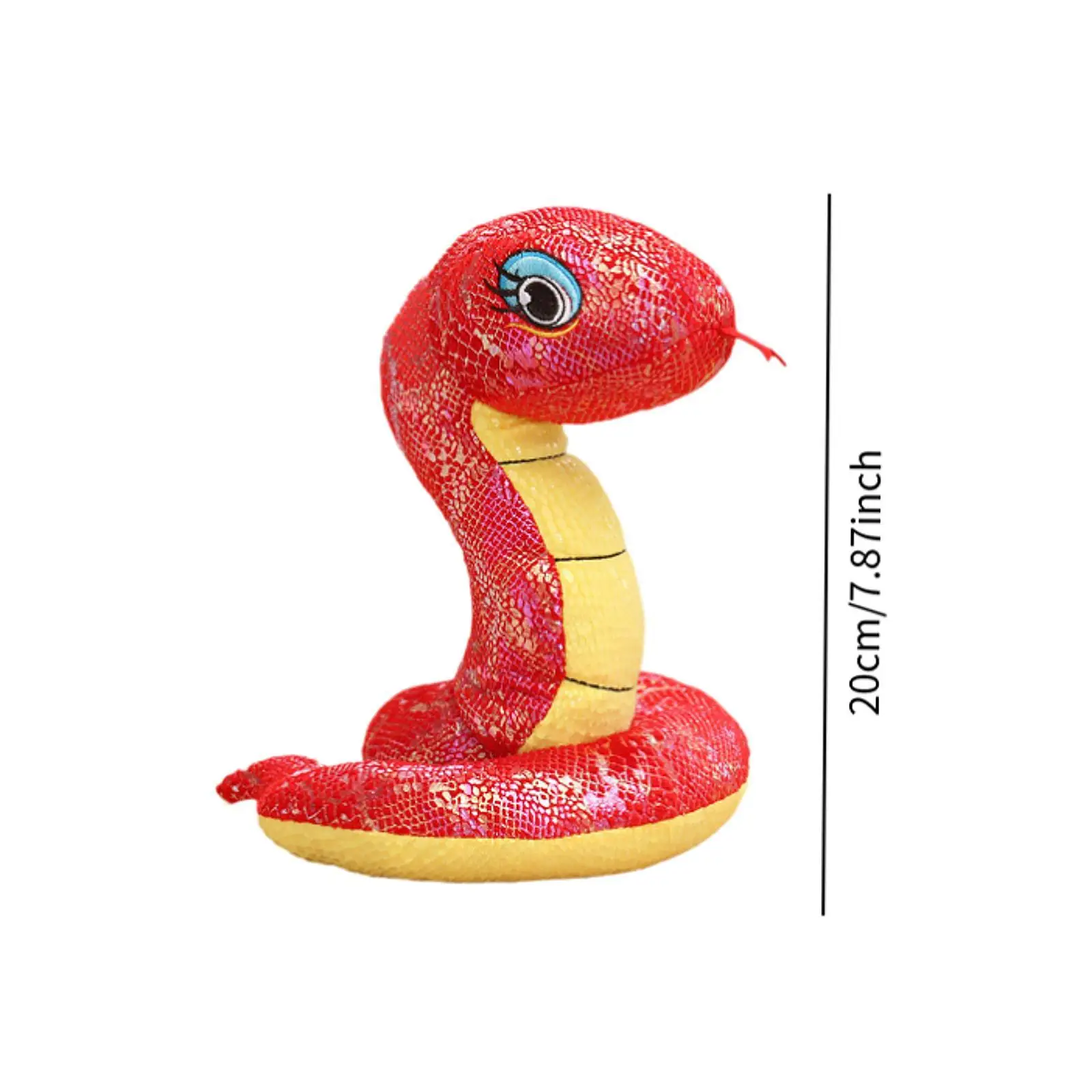 Brinquedo animal de pelúcia de cobra boneca de cobra criativa para aniversário de família de namorada