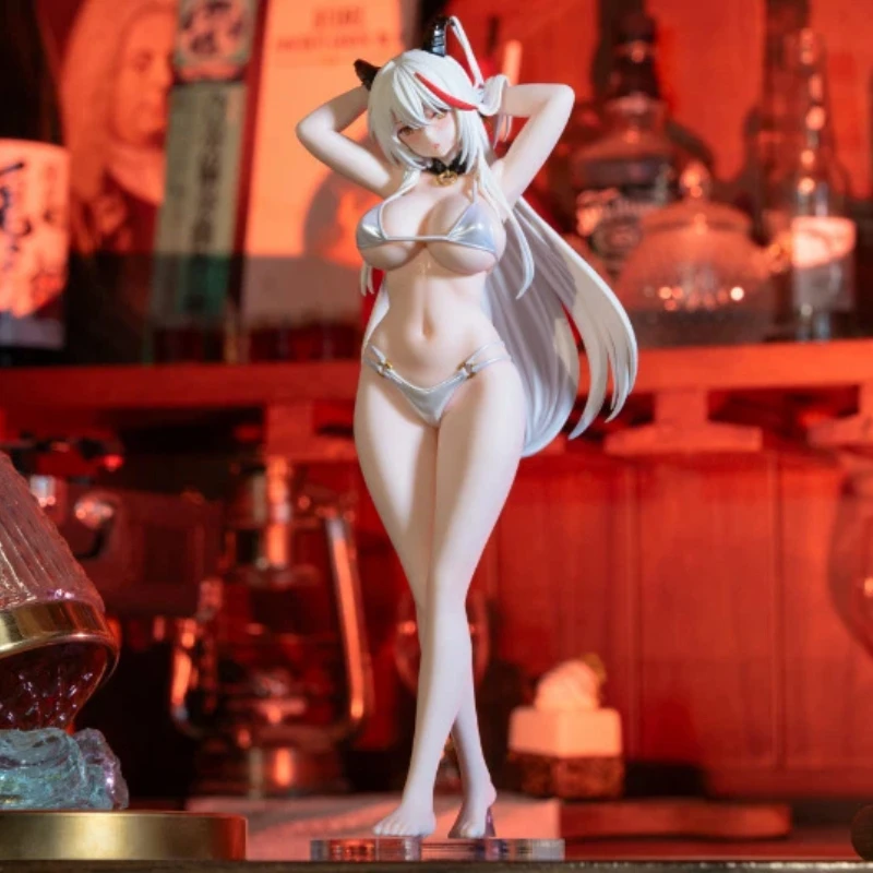 

28CM Azur Lane KMS Agir Swimsuit Beautiful Girl Anime Handmade Model Action Figures Desktop Case Decoration Ornament Gift