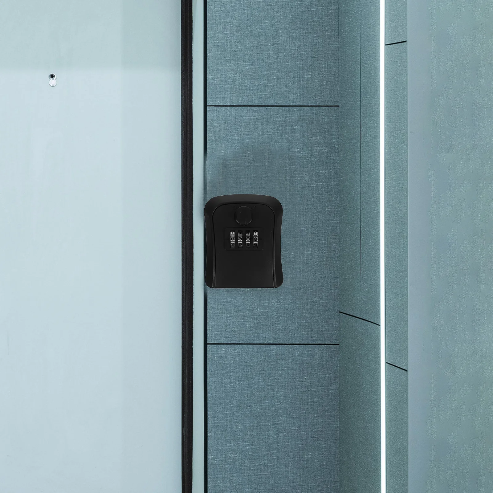 

Key Box Safe Safety Boxes for Home Number Lock Fingerprint Abs Portable Locking Storage