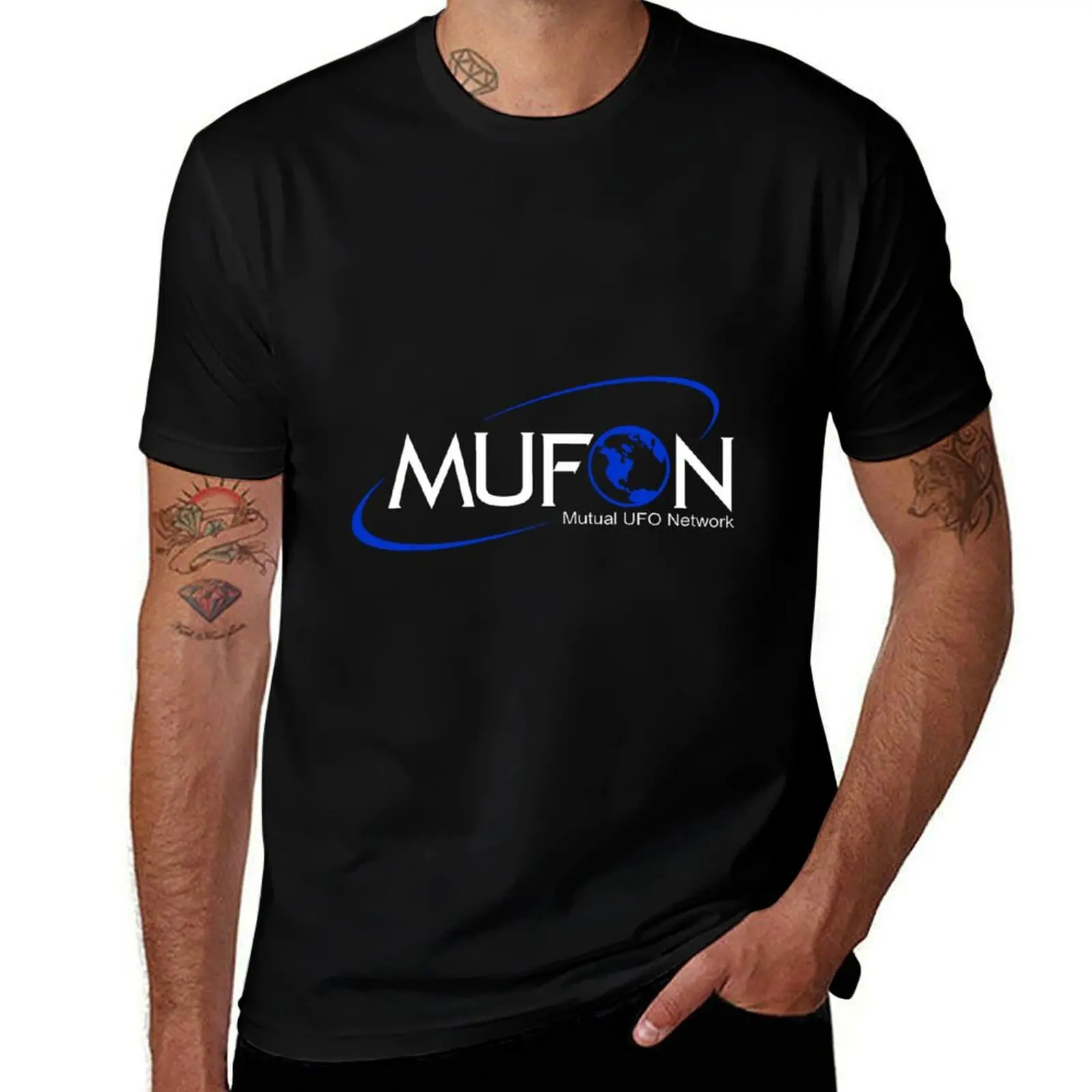 Design mufon Mutual UFO Network hdb Gift For Men and Women, Gift For Fans T-Shirt Breathable Sportswear for Men T-Shirt
