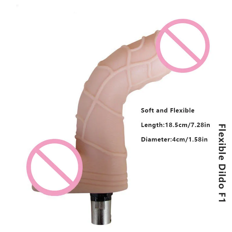 Flexibled and Soft Dildos with 3XLR Interface Automatic Sex Machine Accessories Adult Toys for Women or Couples Masturbator Tool