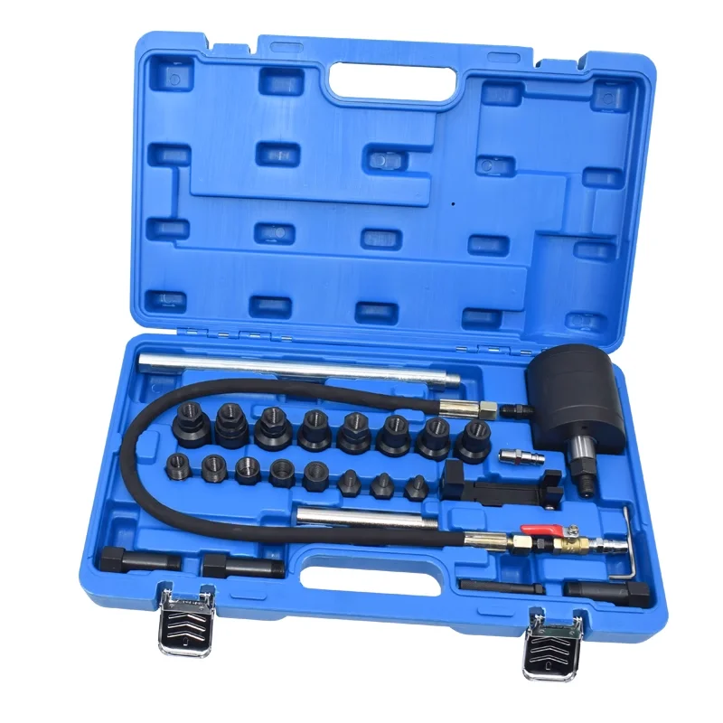 27 Pcs Pneumatic Diesel Injector Puller Air Vibration Injector Removal Tool Kit Set  Extractor For Diesel Engines