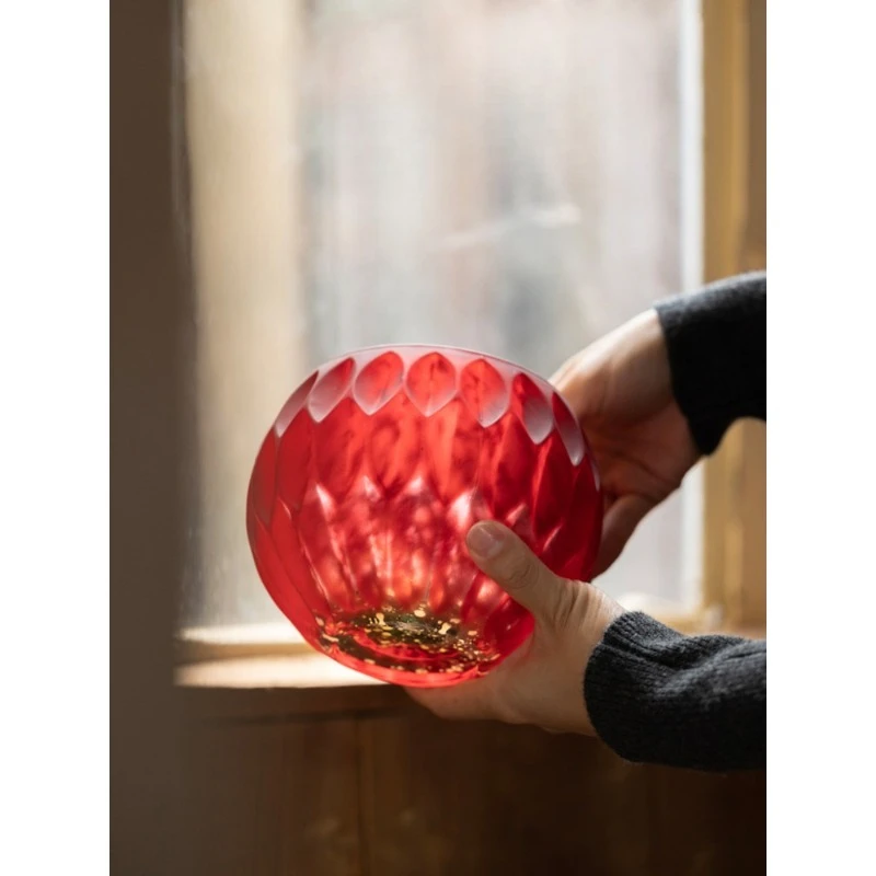 Embossed glazed aromatherapy atmosphere candle cup ornament