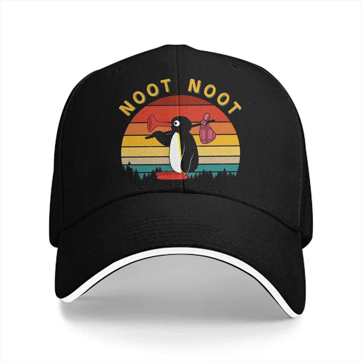 

Summer Cap Sun Visor Retro Noot Hip Hop Caps Noot Pingu Pinga Penguin TV Peaked Hats