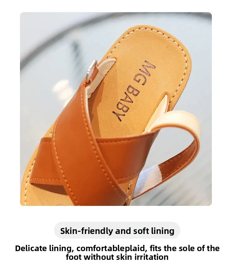 2026 Sommer-Sandalen für Babymädchen und Kleinkinder, Strand-Schuhe mit Kreuzriemen, Modische Kinder-Flachsandalen mit Offener Spitze im Gladiator-Stil – Detail 5