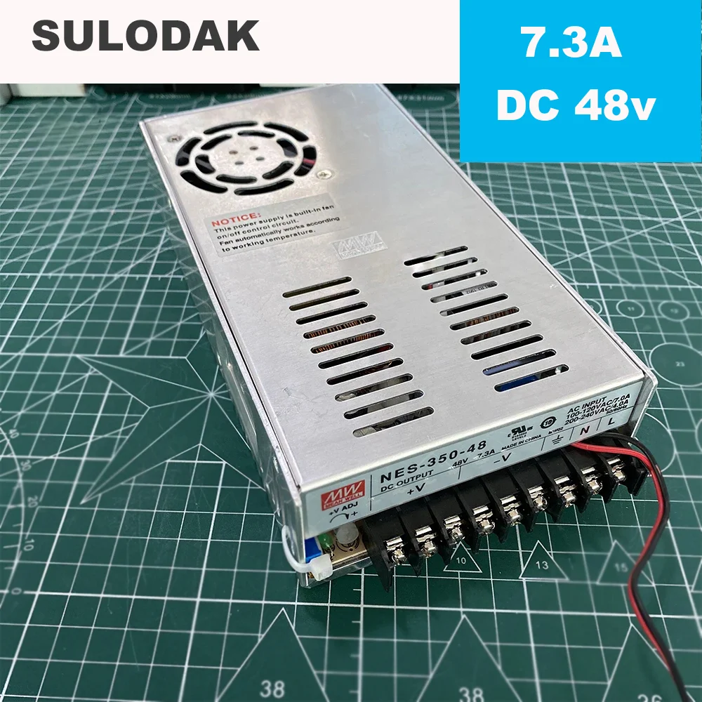 

7.3A DIM 350W MEAN WELL NES-350-48 for UV LED module Dimming power drive gel curing lamp AC 110V-240V OUTPUT DC48V 7300mA