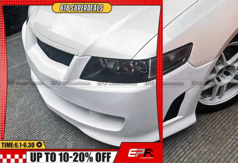 Para honda accord cl7 pré-facelift estilo mu1 amortecedor dianteiro, ajuste exato mod pára-choques, peça de estilo