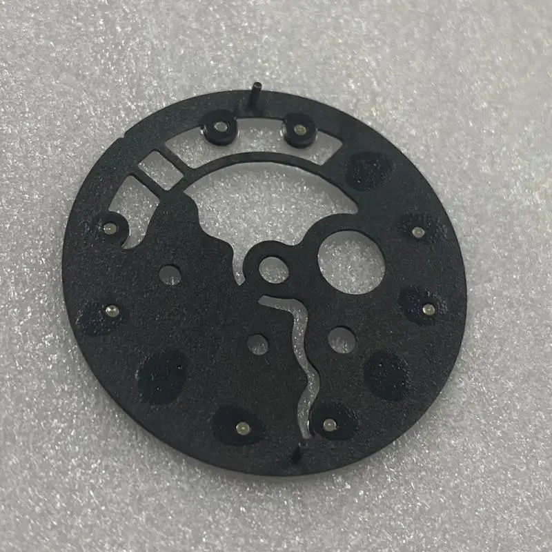 Watch Accessory 28.5MM Black Gray Hollowed Out Dial Green Luminous For Seiko NH35 NH36 Movement Diving Watch