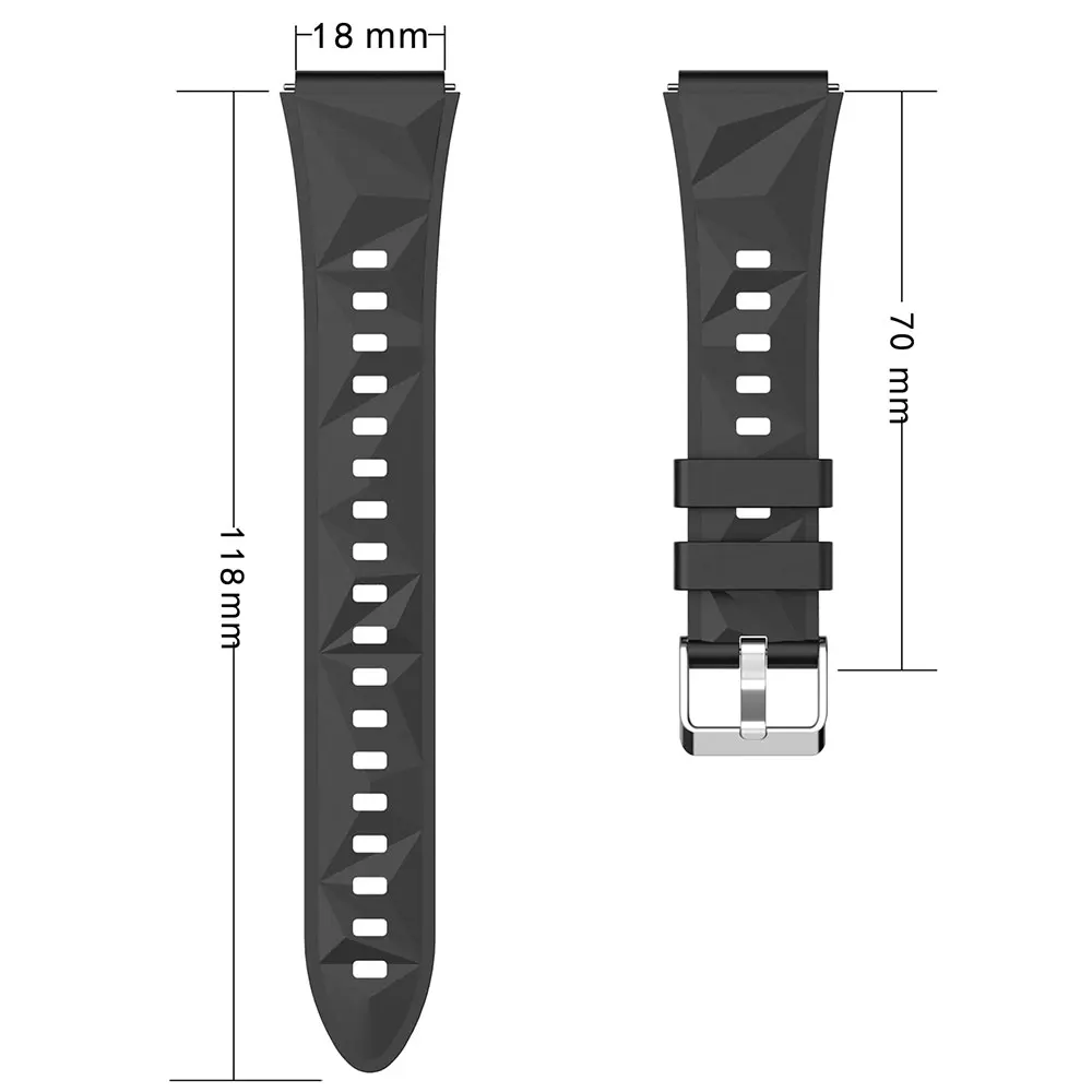 18mm Silicone Watch band Strap For Huawei Watch GT5 Pro 42mm Sports Replacement Correa Bracelet for Huawei GT5 41mm Accessories