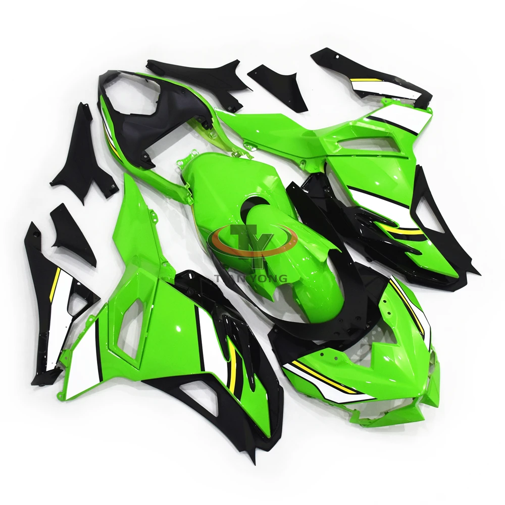 For ninja500 Motorcycle Full Fairing 2024 2025 2026 Bodywork Cowling Fit ninja 500 Green white yellow print