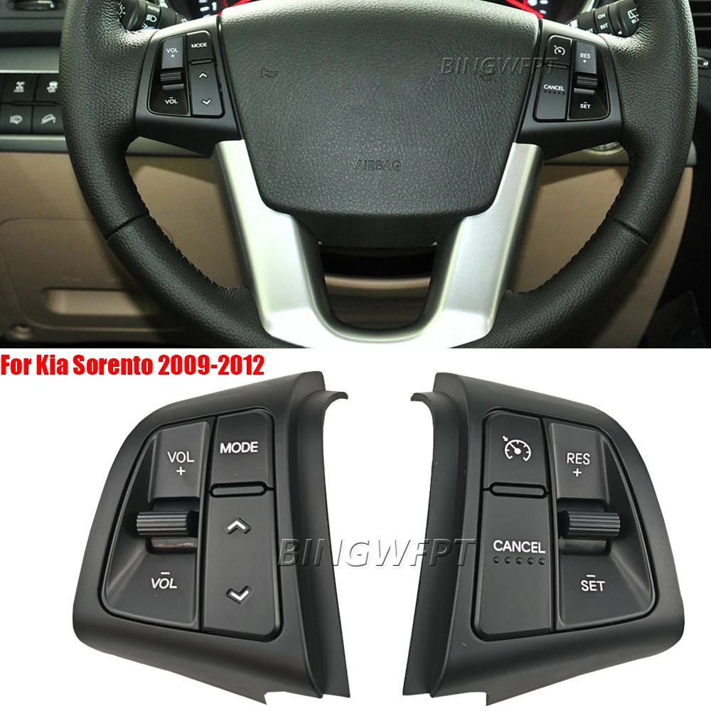 High Quality Left+Right Multifunctional Steering Wheel Audio Cruise Control Button 96700-2P000 96710-2P000 For Kia Sorento 09-12