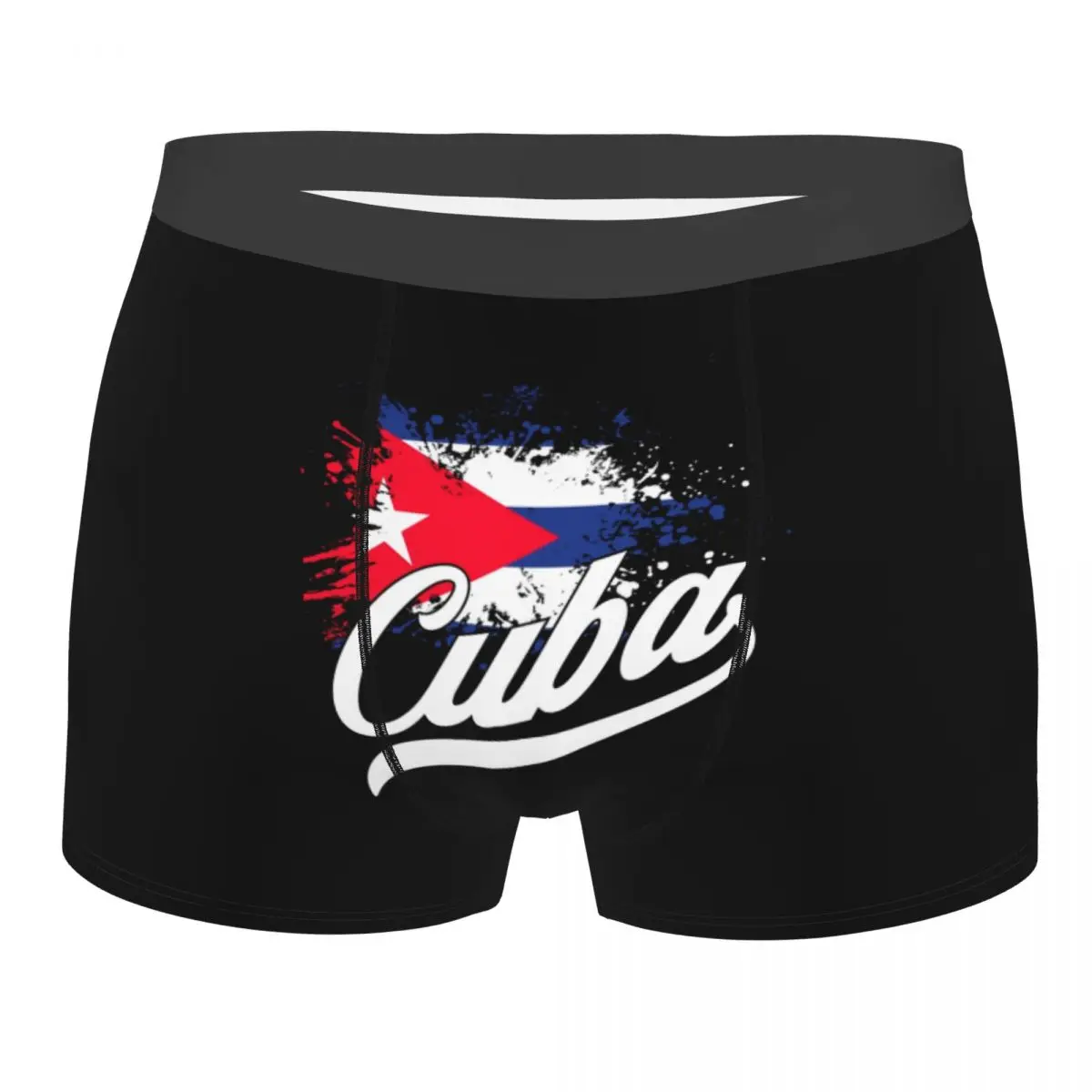 

Men's Cuba Cuban Flag Underwear Sexy Boxer Shorts Panties Homme Soft Underpants Plus Size