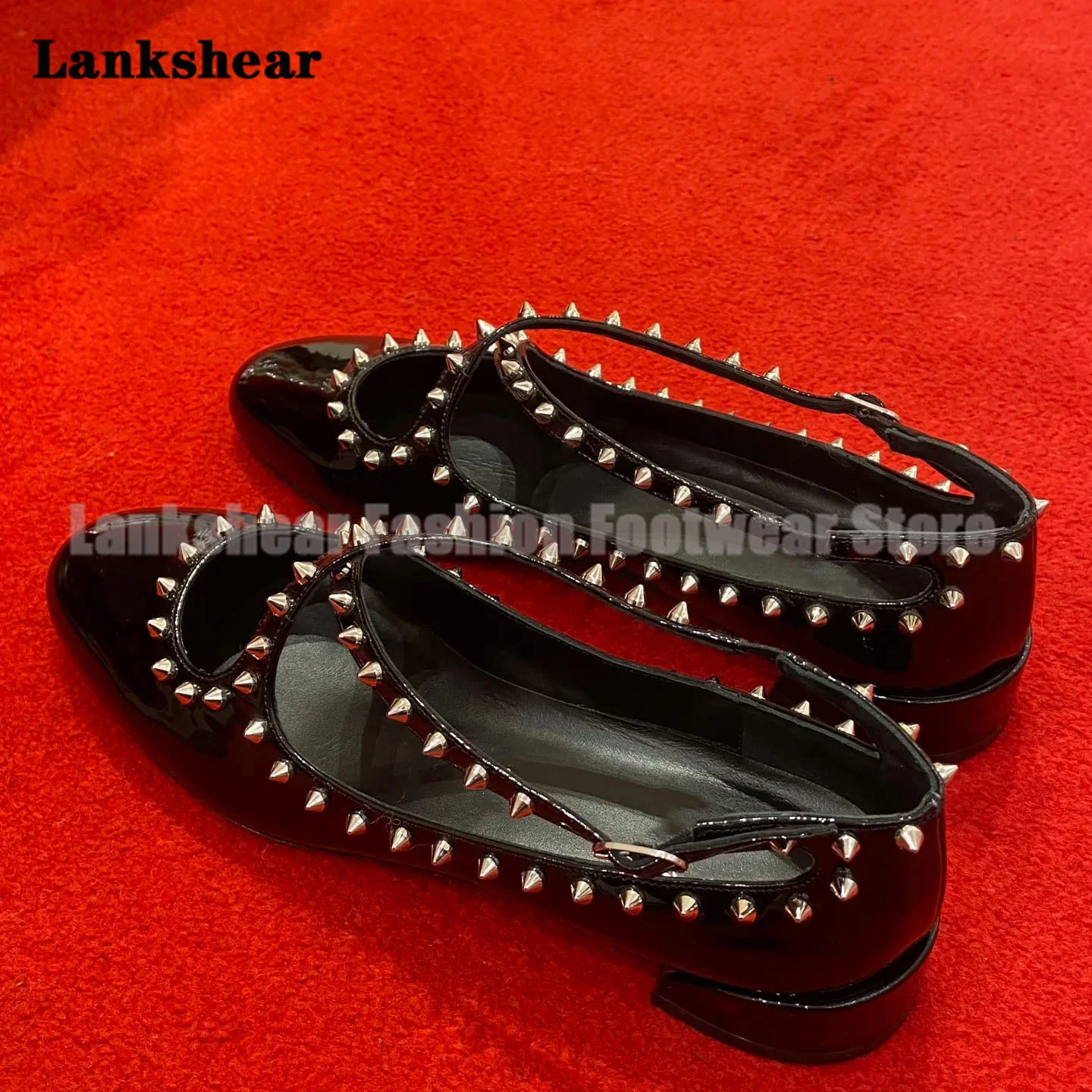 أسود برشام عبر حزام حزام الشقق الفم الضحلة جولة تو كعب منخفض أحذية النساء الصيف جولة تو Sandalias De Mujer Verano