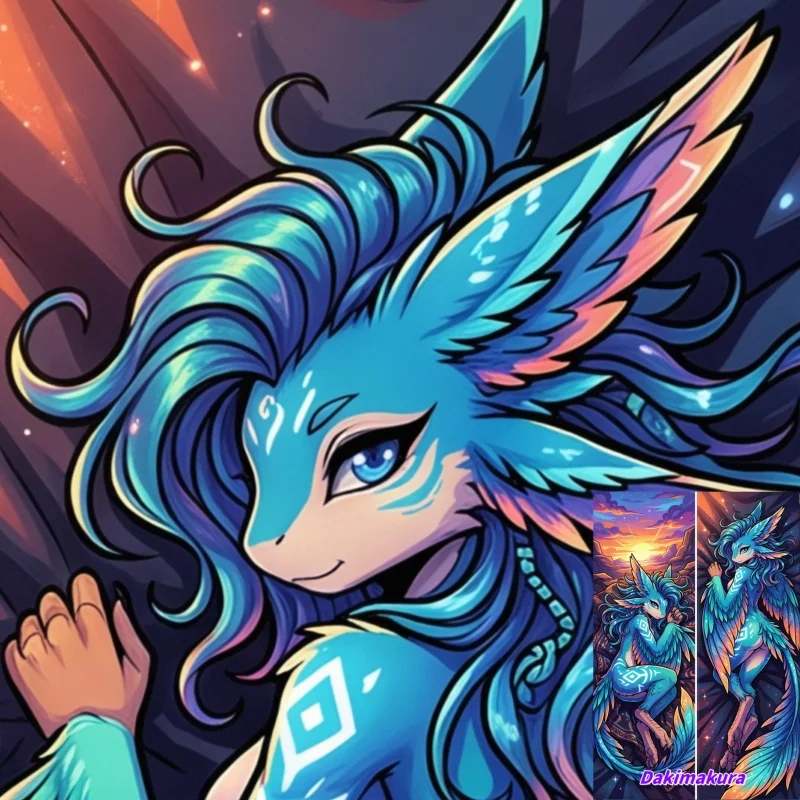 

Dakimakura Anime Pillow Case Furry Sylph Double-sided Print Of Life-size Body Pillowcase Gifts