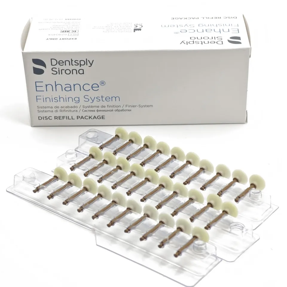 

Dentsply Enhance Polishing System Dental Composite Finishing Discs Points Cups Refill for Resin Restoration Intraoral Tool 30pcs