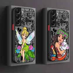 Custodia per telefono divertente Disney Princess per Samsung Galaxy S22 Plus S9 S23 Ultra S24 Ultra S20 FE S10 Lite S21 S9 Cover opaca