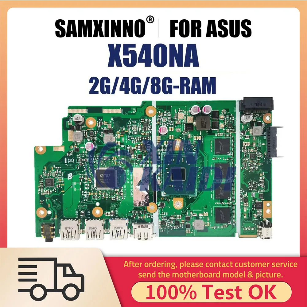 

Notebook Mainboard For Asus X540NA X540 X540N R540N D540NA X540MA Laptop Motherboard With N3350 N3450 N4200 CPU 2G 4G 8G RAM