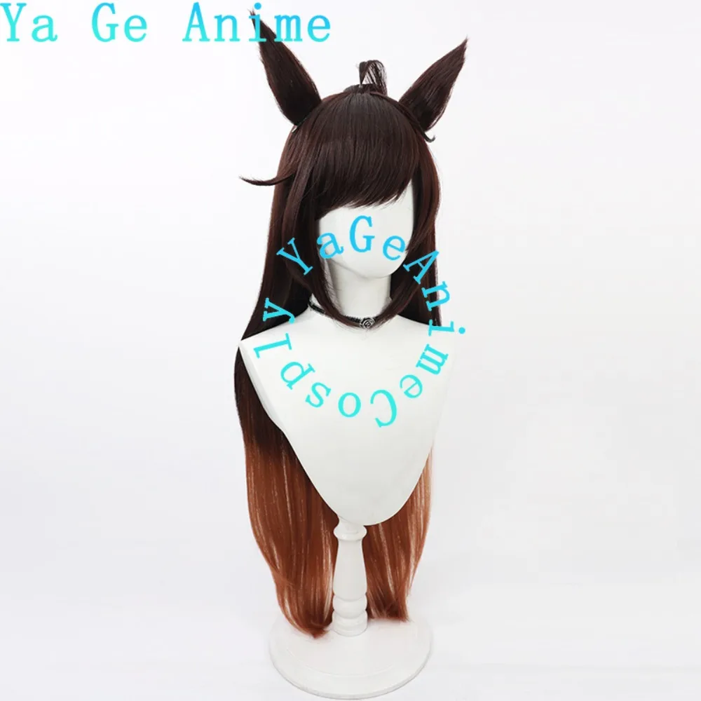 Wig Cosplay Anime Dan Game Halloween Live Show Uma Musume Pretty Derby Duramente Dengan Telinga Dan Ekor
