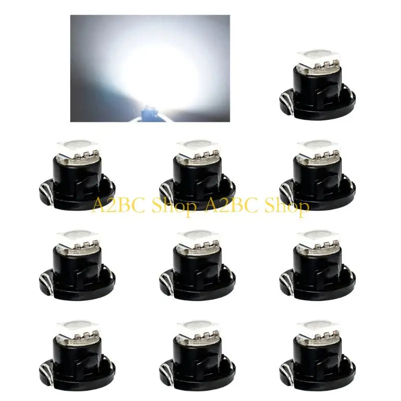 A2BC 10Pcs Canbus LED Bulbs Car Interior High Brightness Lighting 4.2 4.7 12V