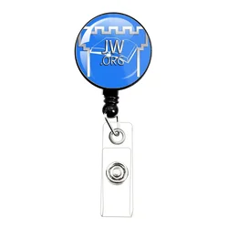 JW.ORG Jehovah's Witnesses Black/White Retractable Badge Reel Work Card Clip ID Name Card Display Tag Staff Card Badge Holder