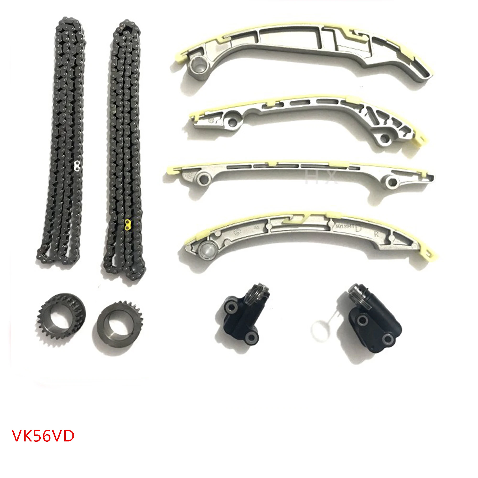 

For Nissan VK56DE VK56VD Infiniti QX56 Q70 M56 Patrol Nismo Titan Armada Pathfinder 5.6L Timing Chain Kit 13070-7S001 7S011