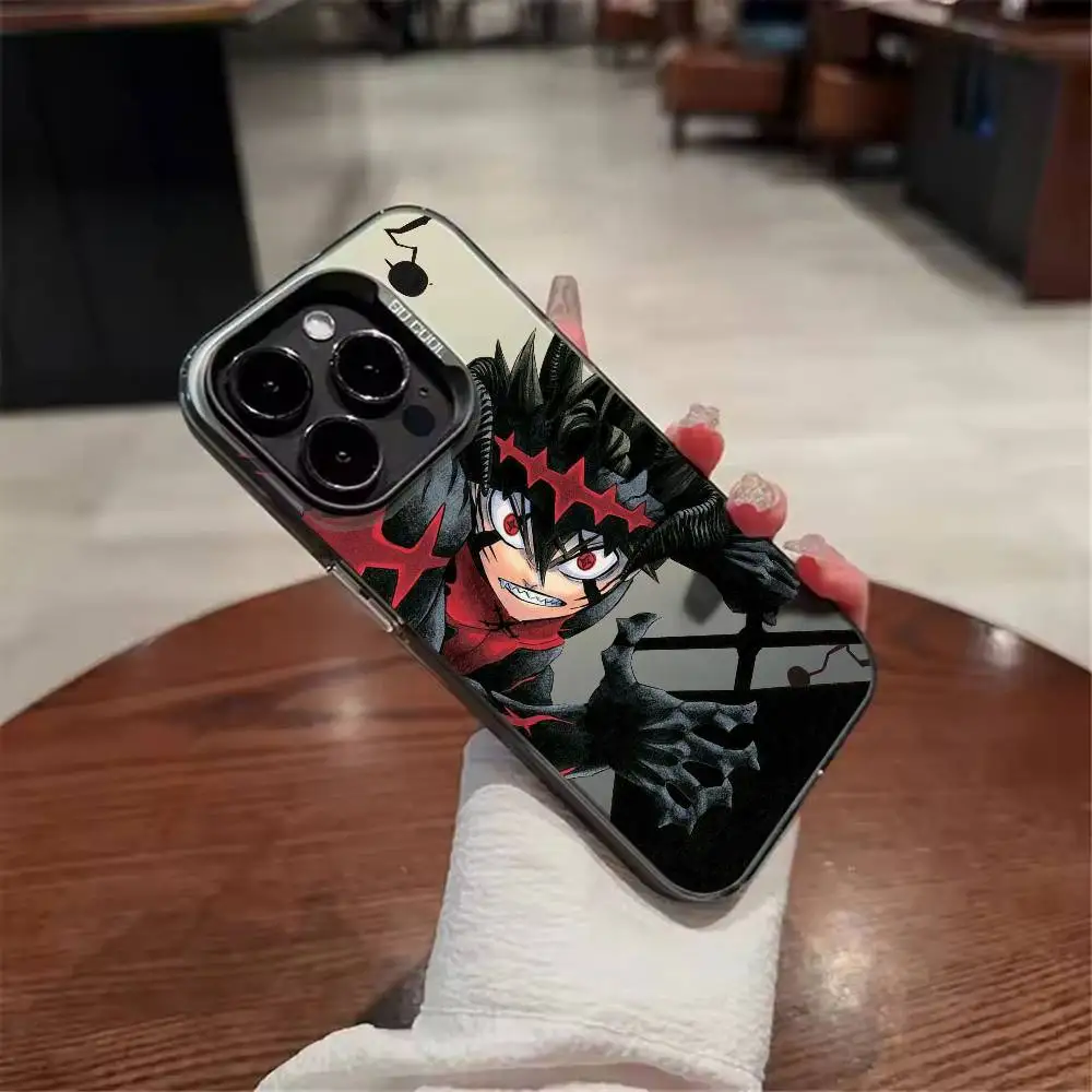 Anime Cool A-Asta Black Clover Phone Case For iPhone 17,16,15,14,13,12,11,Mini,Pro,E,MAX White Candy Matte Cover view 6