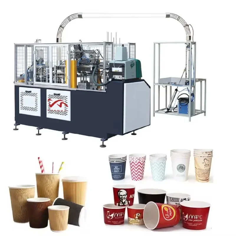 【Brand New】Full Automatic 90z-220z Paper Cup Machine For Small Businesses