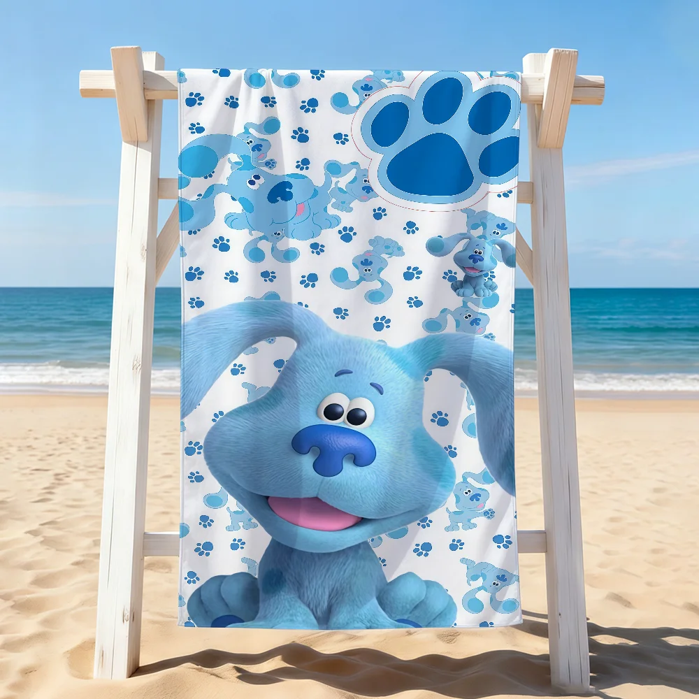 Serviette de bain séchante Cartoon B-Blues C-Clues and You, applicable à la natation légère, au camping, au yoga, à la plage