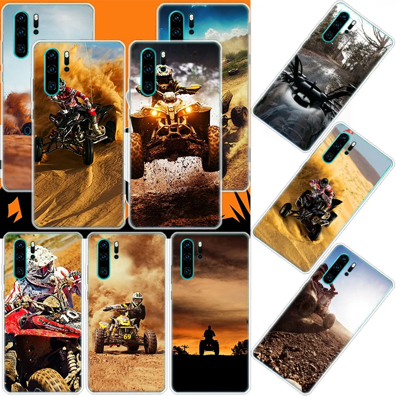 Four Wheeled Motorcycle off-Road Journey Phone Case For Huawei Mate 40 Pro 30 20 Lite 10 Huawei P30 Lite P50 Pro P40 P20 P10 Cov