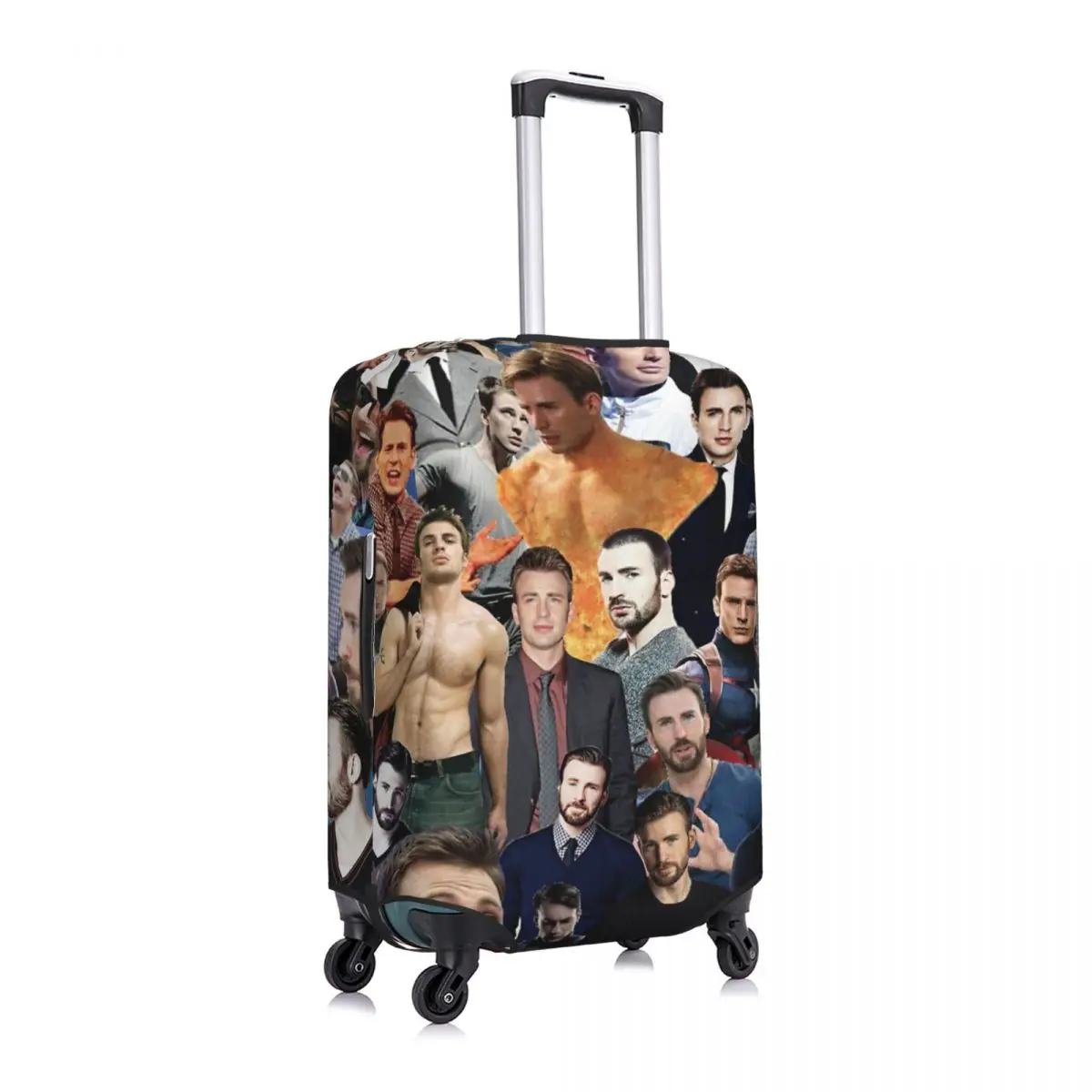 Chris Evans Colagem Imprimir Bagagem Protetora Poeira Cobre Elastic Waterproof 18-32inch Suitcase Cover Viagem Acessórios