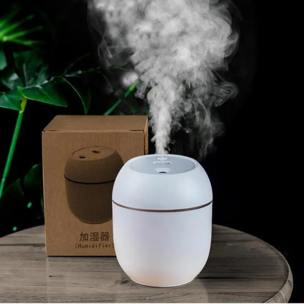 Mini Humidifier USB Car Humidifier Night Light 2 Mist Modes Colorful for Car Bedroom Travel Office Home