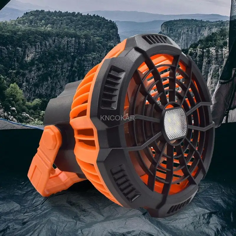 USB Outdoor Fan Lamp Remote Control Outdoor Multi-Function Fan Lamp Desktop Creative Lighting Fan Desktop Mute