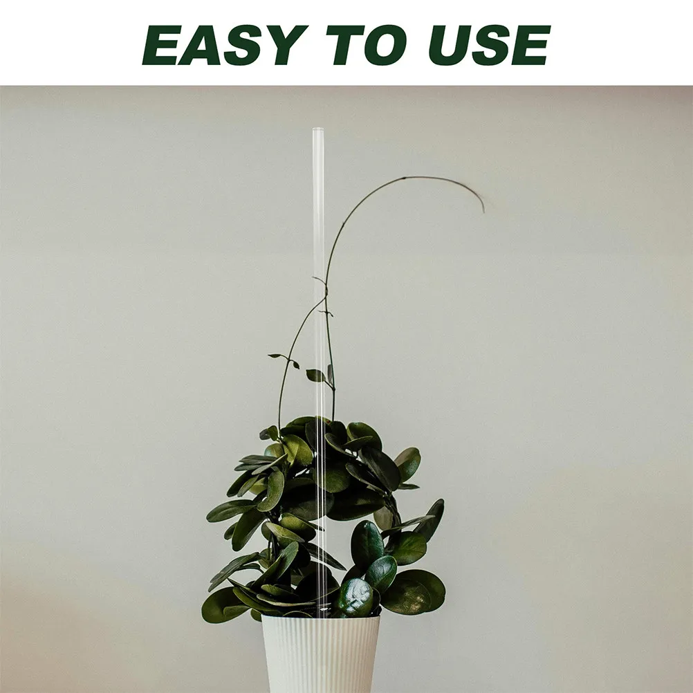 20 set Garden Plant Support Clips Plastic Vine Fixing Halloween Christmas New Year Clear Plant Support Stakes Acrylic