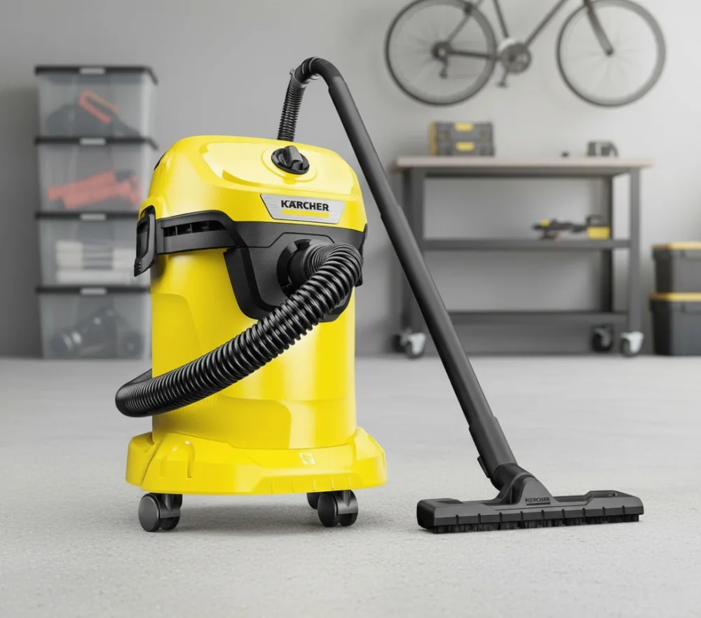 4.5 Gallon Wet/Dry Vacuum Cleaner with Blower Function, Compact Design for Car and Home Cleaning