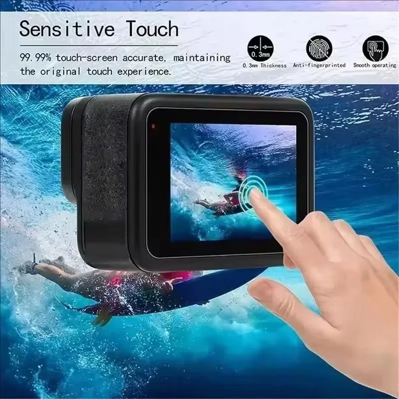 15in1 Front Back Screen Protectors for GoPro Hero 13 12 11 Tempered Glass Camera Protectors Lens Film for GoPro 10 9 Accessories - Image 4