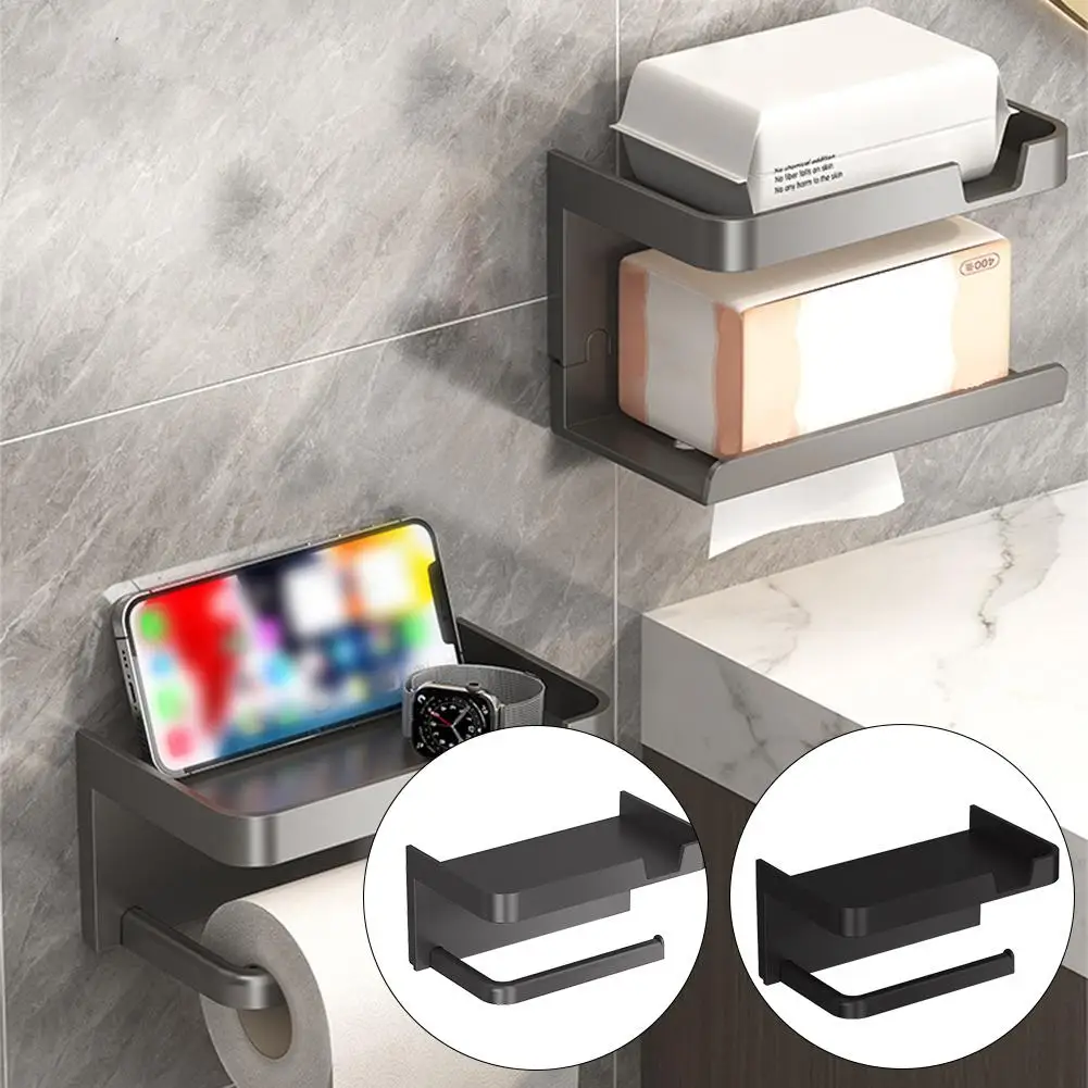 Toilet Paper Holder Storage Rack Kitchen Towel Placement Bottles Of Phone Rack Wall Bathroom Paper Storage Of Seasoning Rol U5U1