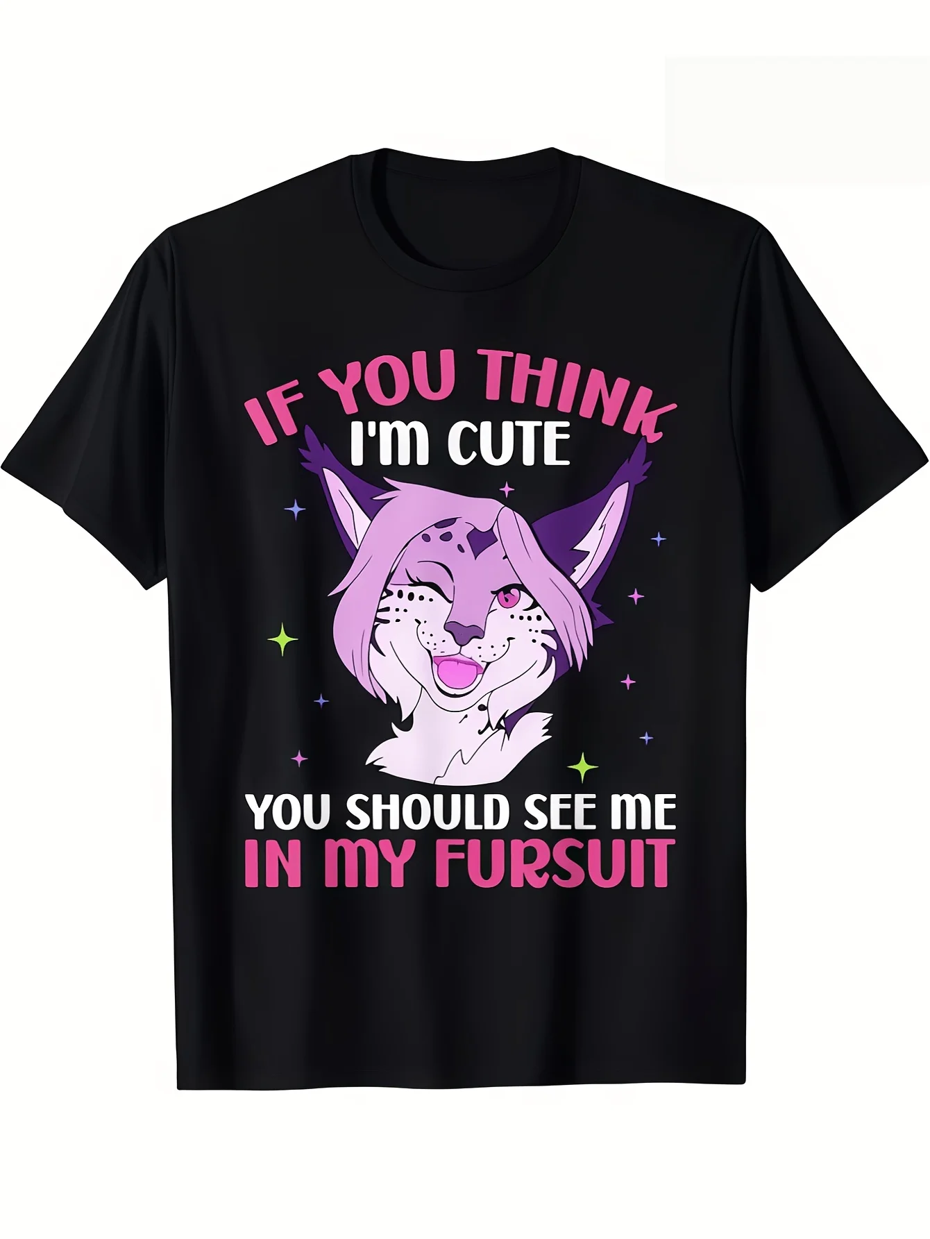 You Should Check Out My Fursona Costume T-shirt A Fun Anime Furry Fandom Graphic Tee Men's Women Tops Streetwear Casual Clothing