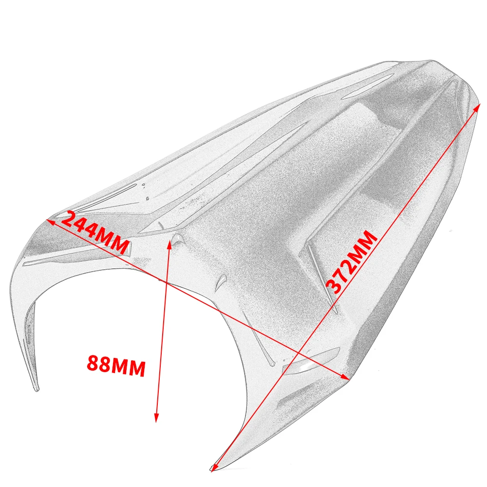 YZFR15 Motorcycle Rear Passenger Solo Seat Cover Pillion Cowl For Yamaha YZF-R15 YZF R15 V3 2017 2018 2019 Tail Section Fairing