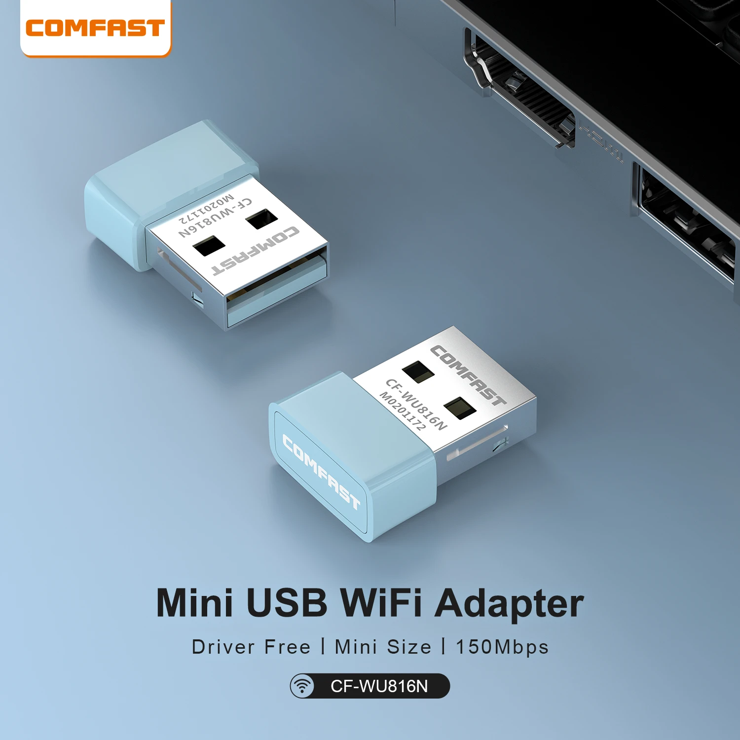 Comfast150M USB WiFi Adapter 2.4G Network Card USB 2.0 WiFi Adapter LAN Wi-Fi Receiver Key Dongle Antena Para PC Win 7 8 10 11